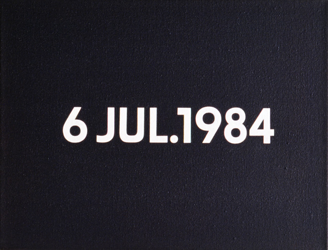 河原温　「6 JUL. 1984」