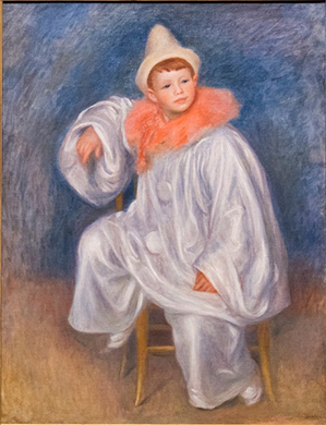 ピエール・オーギュスト・ルノワール 《白い服の道化師》 1901-1902年