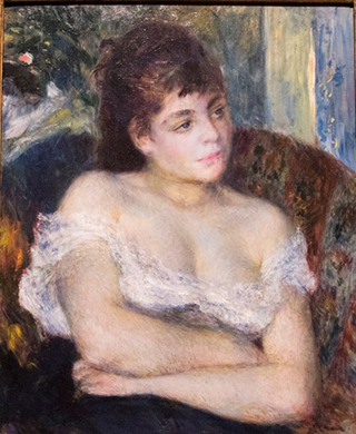 ピエール・オーギュスト・ルノワール《肘掛け椅子の女性》1874年