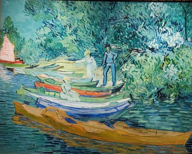 フィンセント・ファン・ゴッホ 《オワーズ川の岸辺、オーヴェールにて》 1890年 日本初上陸となるゴッホの貴重な作品。