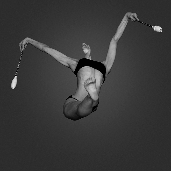 「Rhythmic Gymnast Jessica Howard」ハワード・シャッツ Photograph by Howard Schatz from Schatz Images: 25 Years (Glitterati, Inc. 2015)